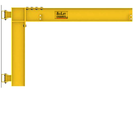 Cantilevered 2-3 Ton Wall Mounted JIB Crane